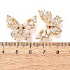 Brass Micro Pave Cubic Zirconia Beads KK-K422-12G-03-3