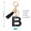 1Pc Resin Letter Keychains KEYC-TADJ0001-09B-3