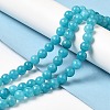 Natural Dyed White Jade Beads Strands G-M402-C03-03-2