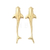 Brass Stud Earrings EJEW-C134-03G-4