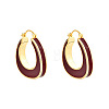 Brass Enamel Earrings for Women FS-WGEB882-01-4