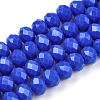 Opaque Solid Color Glass Beads Strands EGLA-A034-P1mm-D32-1