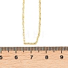 1.5MM Adjustable Slider Brass Dapped Chain Necklaces for Men Women NJEW-L012-10G-5
