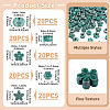 100Pcs 5 Styles Tibetan Style Alloy Beads FIND-TA0010-99ABG-4