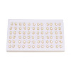 Brass & Natural Pearl Stud Earrings PEAR-N020-WX05-4
