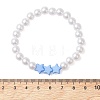 Children's Day Imitated Pearl Acrylic Beads Stretch Bracelets X-BJEW-JB13538-3