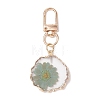 Inner Dried Flower Resin Pendant Decoration HJEW-JM02663-01-2