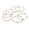 Fashion 201 Stainless Steel Bangle Sets BJEW-L664-023B-G-1-3