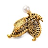 Butterfly Alloy Rhinestone Brooches JEWB-I034-35AG-02-2