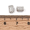 925 Sterling Silver Micro Pave Clear Cubic Zirconia Beads SE-CBAF1B2-13C-P-2