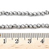 Electroplate Synthetic Magnetic Hematite Beads Strands G-A263-B01-02C-4