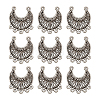 Tibetan Style Alloy Chandelier Components Links PALLOY-TA0001-21AS-1
