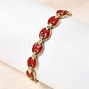 304 Stainless Steel Enamel Hinged Bangles BJEW-B168-01G-3