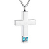 Cross Urn Ashes Pendant Necklace PW-WGBB57D-12-1