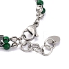 Synthetic Malachite Beaded Bracelets BJEW-P339-03P-06-3