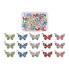 30Pcs 5 Colors Zinc Alloy Butterfly Jewelry Charms FIND-TA0001-61-15