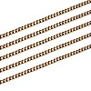 2M Two Tone Handmade Brass Curb Chains CHC-SZ0001-34B-7