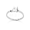 201 Stainless Steel Cuff Open Rings FS-WGFD60C-04-1