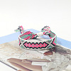 Polyester Braided Rhombus Pattern Cord Bracelet FIND-PW0013-004A-08-1