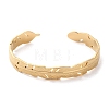 304 Stainless Steel Cuff Bangles for Women BJEW-K263-05G-07-2