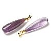 Natural Amethyst Pendants G-Q192-07G-03-2