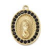 304 Stainless Steel & Rhinestone Pendants STAS-G371-09E-02G-1