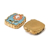 304 Stainless Steel Enamel Pendants STAS-I371-09G-02-2
