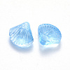 Transparent Spray Painted Glass Beads LS-GLAA-T016-04D-2