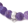Natural Weathered Agate Beads Stretch Bracelets for Women BJEW-JB11412-02-3