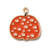 Thanksgiving Day Golden Tone Alloy Enamel Pendants ENAM-M002-02Q-G-1