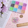 SUNNYCLUE 9600Pcs 12 Colors 11/0 Glass Seed Beads SEED-SC0001-22-3