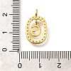 Brass Micro Pave Cubic Zirconia Pendants ZIRC-P123-01G-G01-3