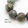 Natural Chrysocolla Beads Strands G-G099-F10mm-35-2