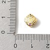 Brass Micro Pave Cubic Zirconia Beads KK-D262-06G-04-3