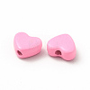 Heart Spray Painted Alloy Beads FIND-G053-01B-3