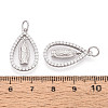 925 Sterling Silver Micro Pave Clear Cubic Zirconia Religion Pendants STER-N016-107P-3