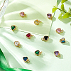 AHADERMAKER 16Pcs 8 Colors Real 18K Gold Plated Brass Inlaid Cubic Zirconia Charms FIND-GA0002-34-4