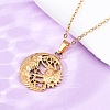 Moon & Star & Sun 304 Stainless Steel Pendant Necklaces NJEW-H059-14G-2