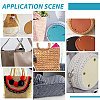   6Pcs 6 Style Flat Round PU Leather Knitting Crochet Bags Nail Bottom Shaper Pad DIY-PH0021-06A-6