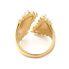 Brass Open Cuff Rings RJEW-A046-01G-3