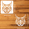 PET Hollow Out Drawing Painting Stencils DIY-WH0391-0486-2
