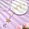 Glass Hanging Suncatchers HJEW-JM04564-1