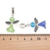 Lovely Wedding Dress Angel Alloy European Dangle  Large Hole Pendants PALLOY-JF00003-3