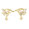 Brass Micro Pave Cubic Zirconia Cuff Earrings for Women CU-CBAE7DF-26G-4
