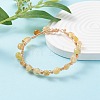 Natural Yellow Opal Braided Beaded Bracelet BJEW-JB07997-05-2