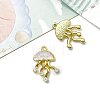 Jellyfish Golden Alloy Pendants PW-WGE540B-06-1