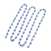Oval Glass Beaded Link Chains AJEW-JB01471-01-4