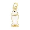 Brass Enamel Pendants KK-F938-20G-01-1