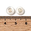 Natural Freshwater Shell Flat Round Beads SHEL-C009-01D-3