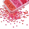 1900Pcs 5 Colors Baking Paint Glass Seed Beads SEED-YW0001-76A-3